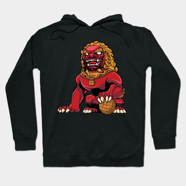 Lion store red hoodie